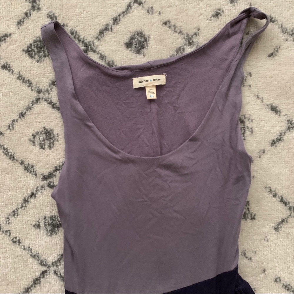 Silence + Noise Color Block Purple Maxi Dress - Picture 2 of 4